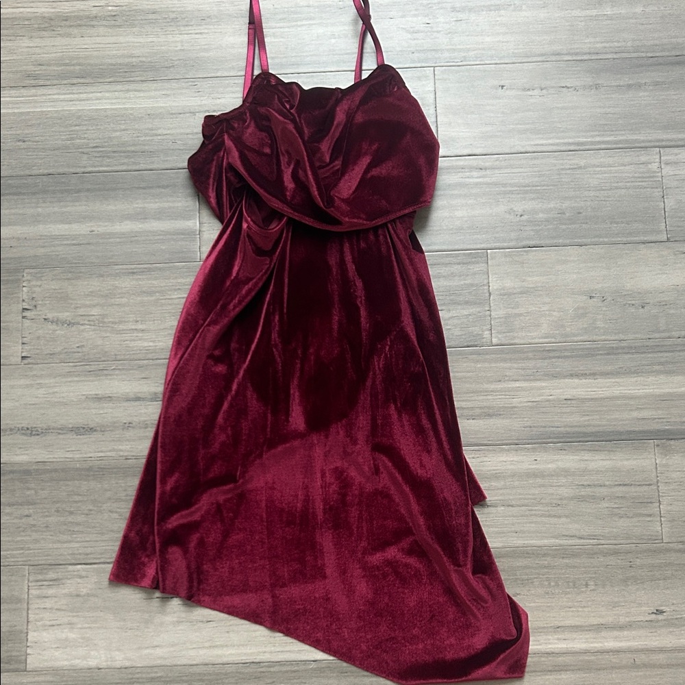 Elegant Burgundy Velvet Moden/Contemporary costume